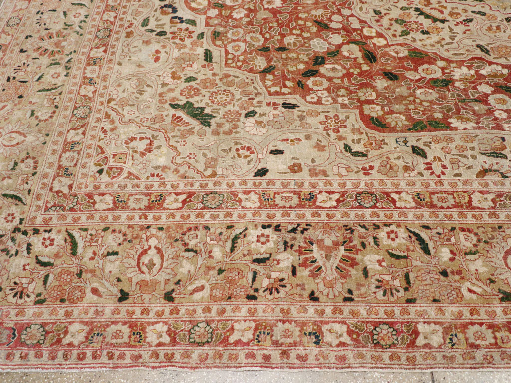 Antique Persian Tabriz Carpet, No.16633 - Staging