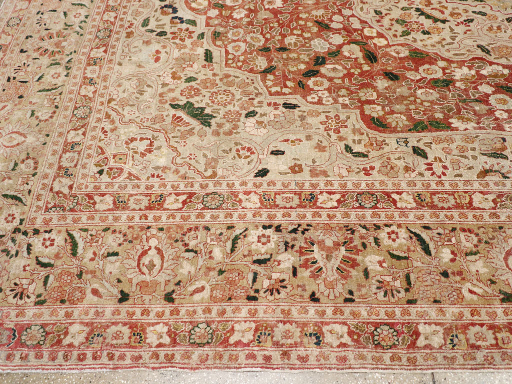 Antique Persian Tabriz Carpet, No.16633 - Staging