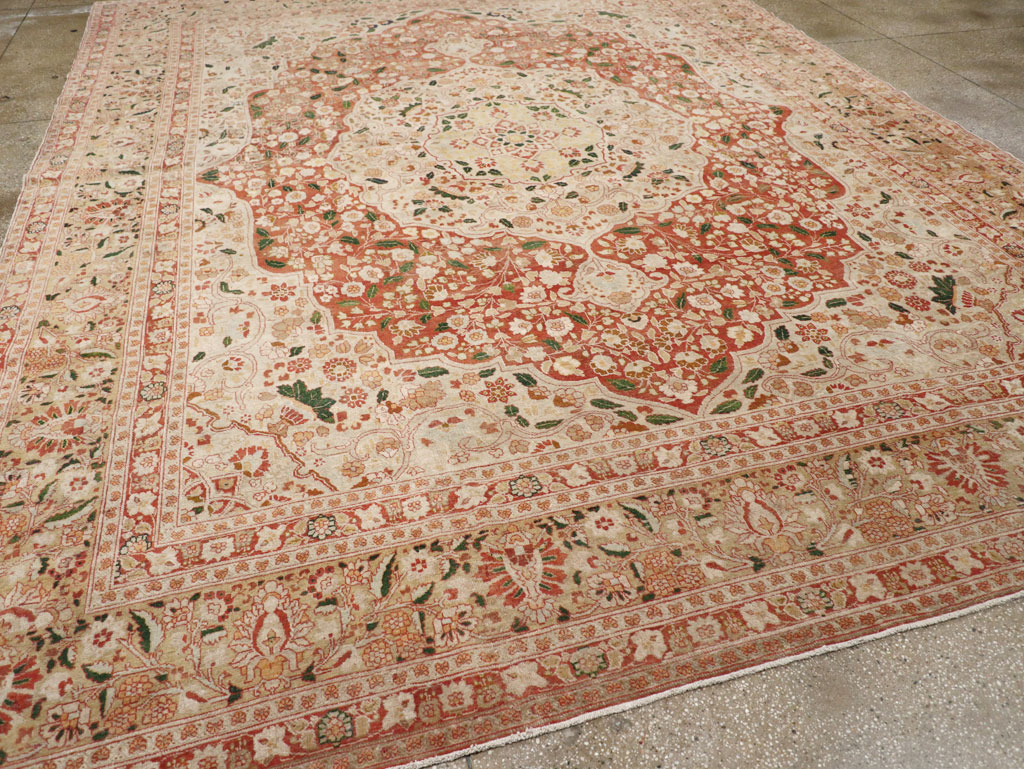Antique Persian Tabriz Carpet, No.16633 - Staging