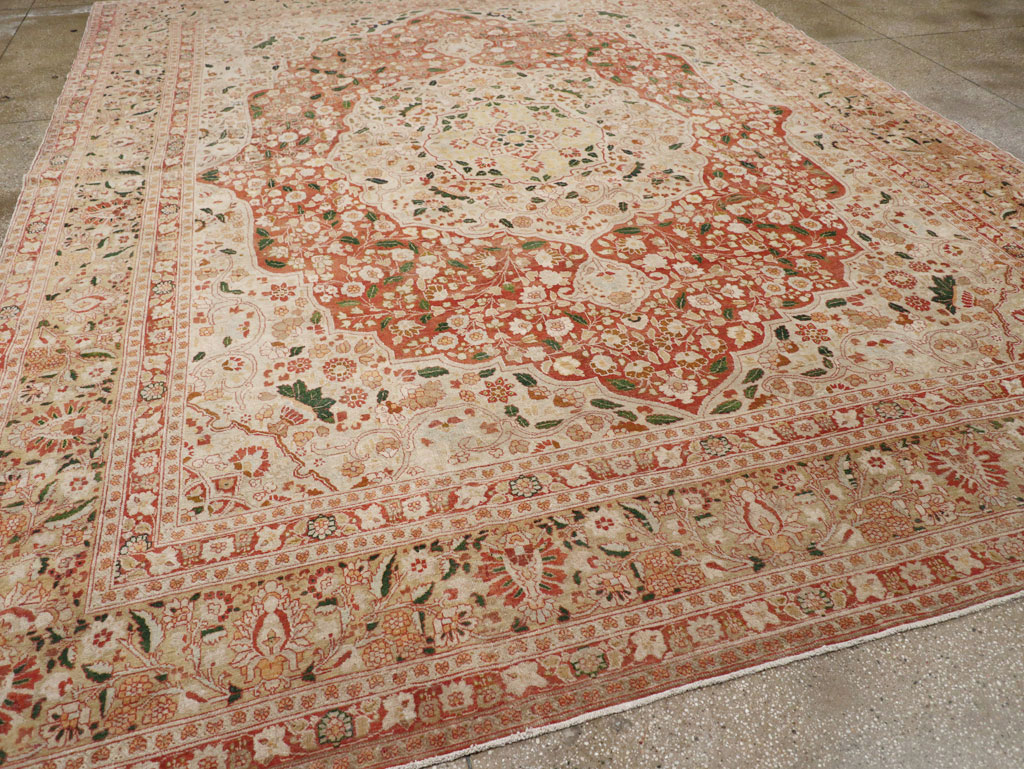 Antique Persian Tabriz Carpet, No.16633 - Staging