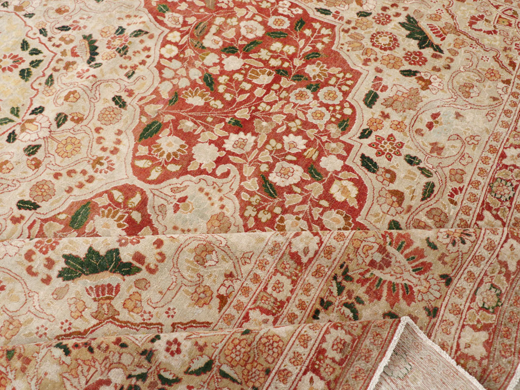 Antique Persian Tabriz Carpet, No.16633 - Staging