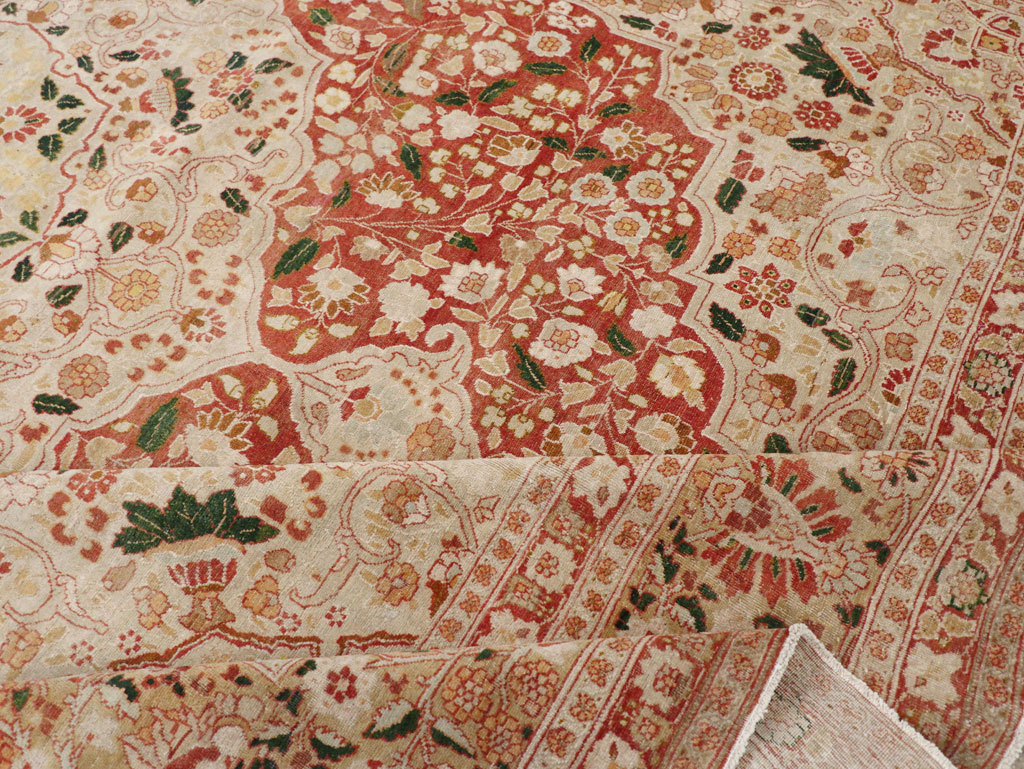 Antique Persian Tabriz Carpet, No.16633 - Staging