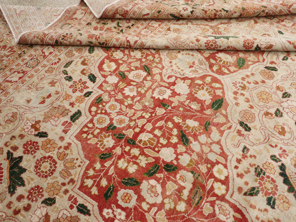 Antique Persian Tabriz Carpet, No.16633 - Staging