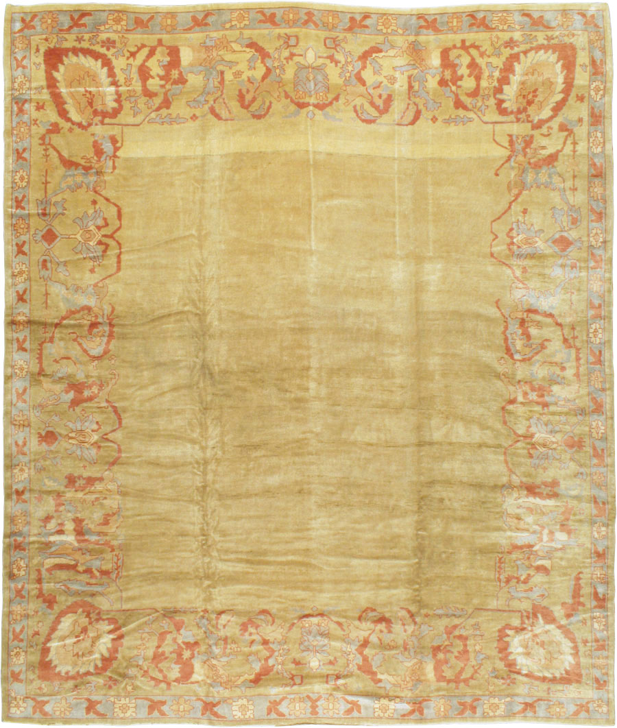 Modern Turkish Oushak Carpet, No.16634 - Staging
