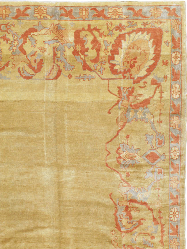 Modern Turkish Oushak Carpet, No.16634 - Staging