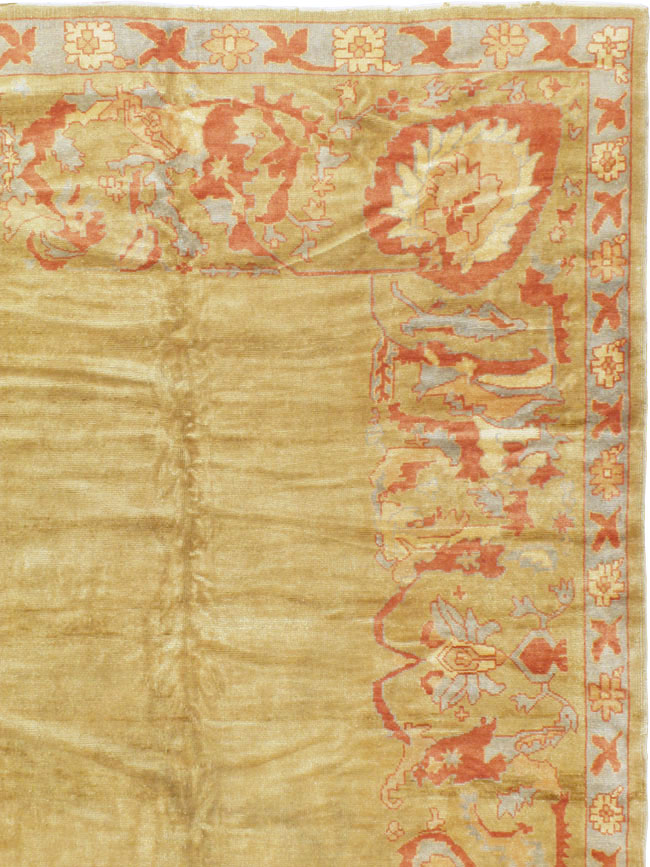 Modern Turkish Oushak Carpet, No.16634 - Staging