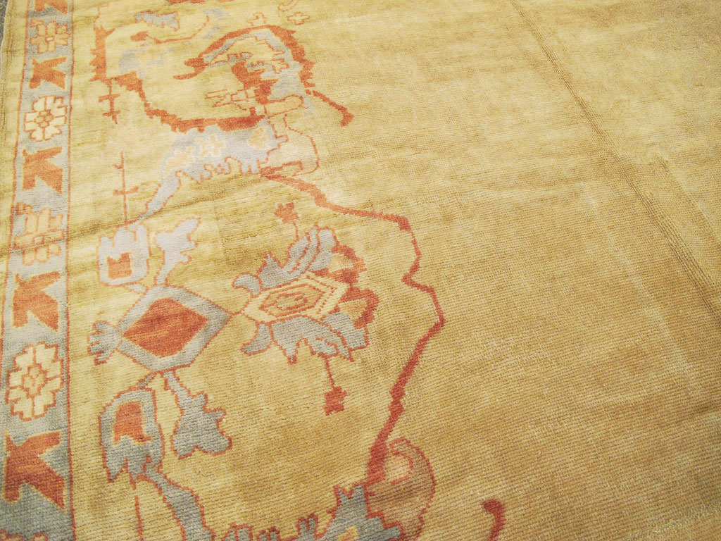 Modern Turkish Oushak Carpet, No.16634 - Staging