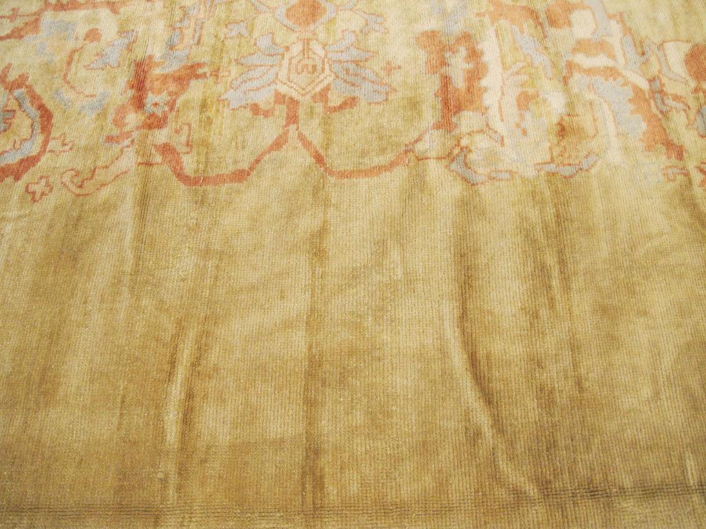 Modern Turkish Oushak Carpet, No.16634 - Staging