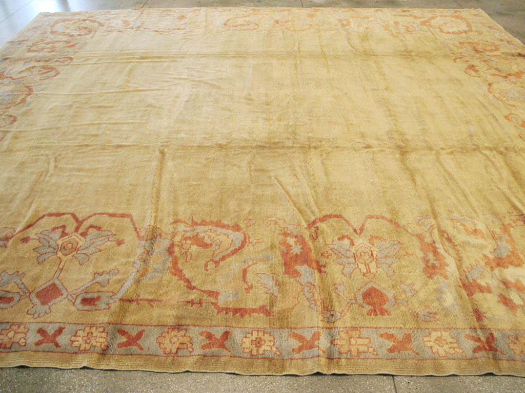 Modern Turkish Oushak Carpet, No.16634 - Staging