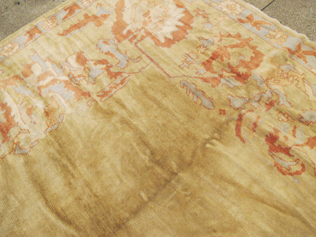 Modern Turkish Oushak Carpet, No.16634 - Staging