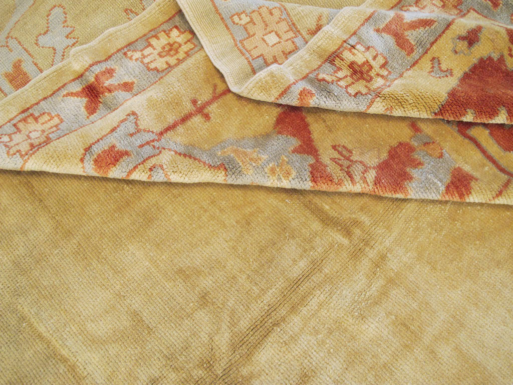 Modern Turkish Oushak Carpet, No.16634 - Staging