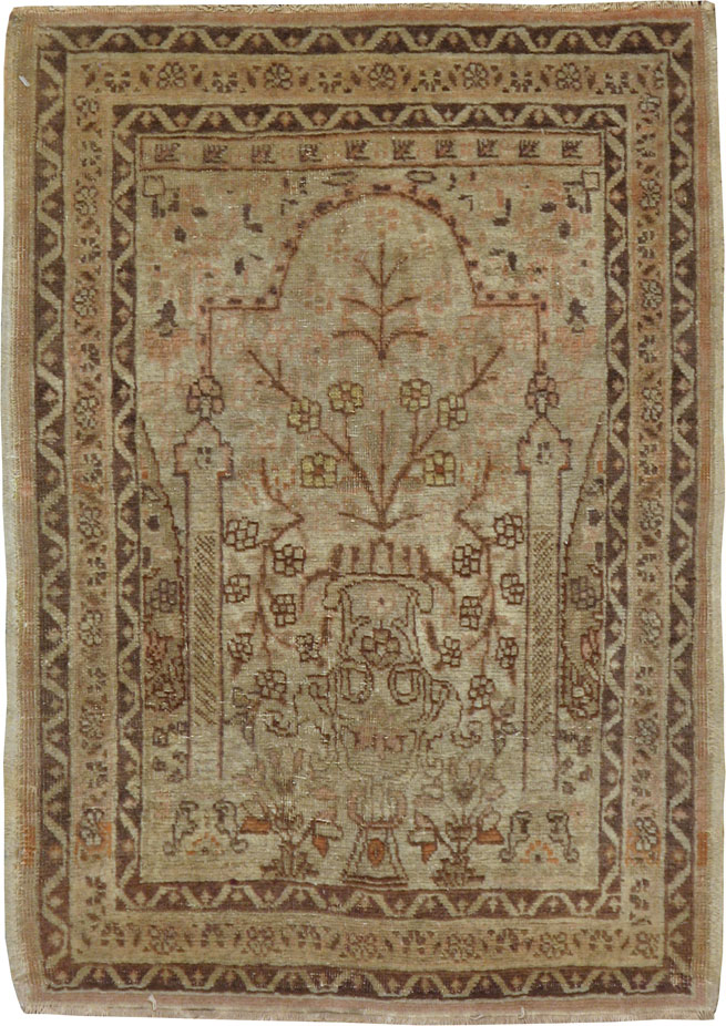 Antique Persian Tabriz Rug, No.16655 - Staging