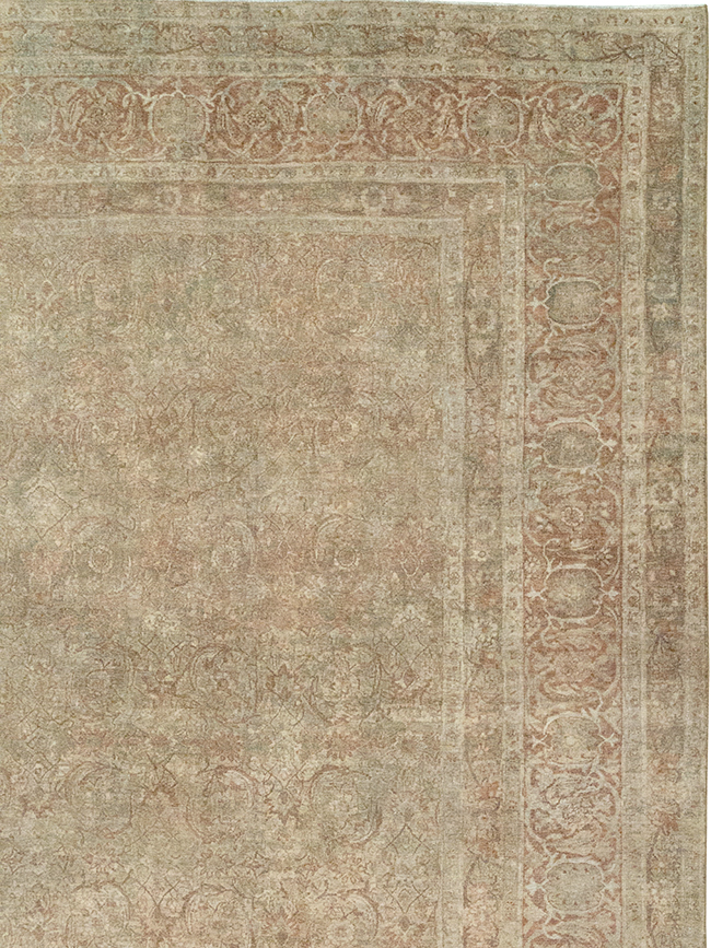Antique Persian Lavar Kerman Oversize Carpet, No.16668 - Staging
