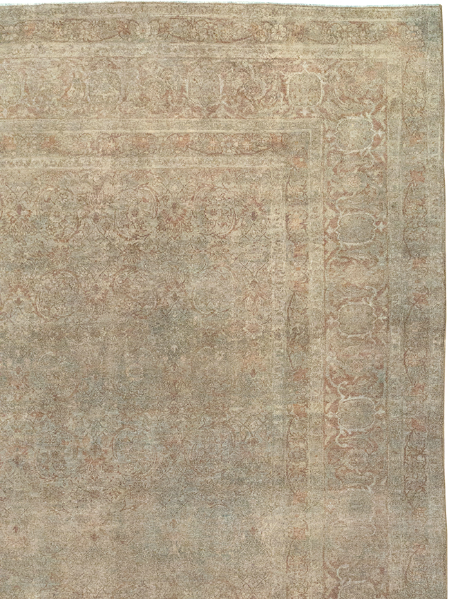 Antique Persian Lavar Kerman Oversize Carpet, No.16668 - Staging