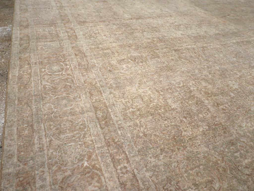 Antique Persian Lavar Kerman Oversize Carpet, No.16668 - Staging