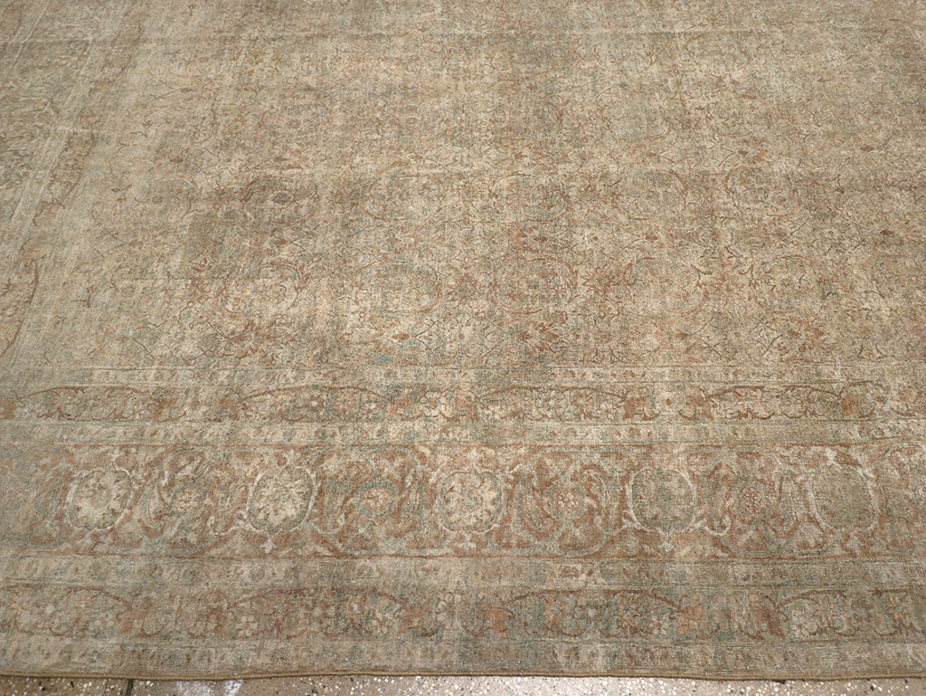 Antique Persian Lavar Kerman Oversize Carpet, No.16668 - Staging