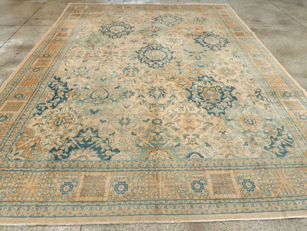 Antique Persian Tabriz Carpet, No.16670 - Staging