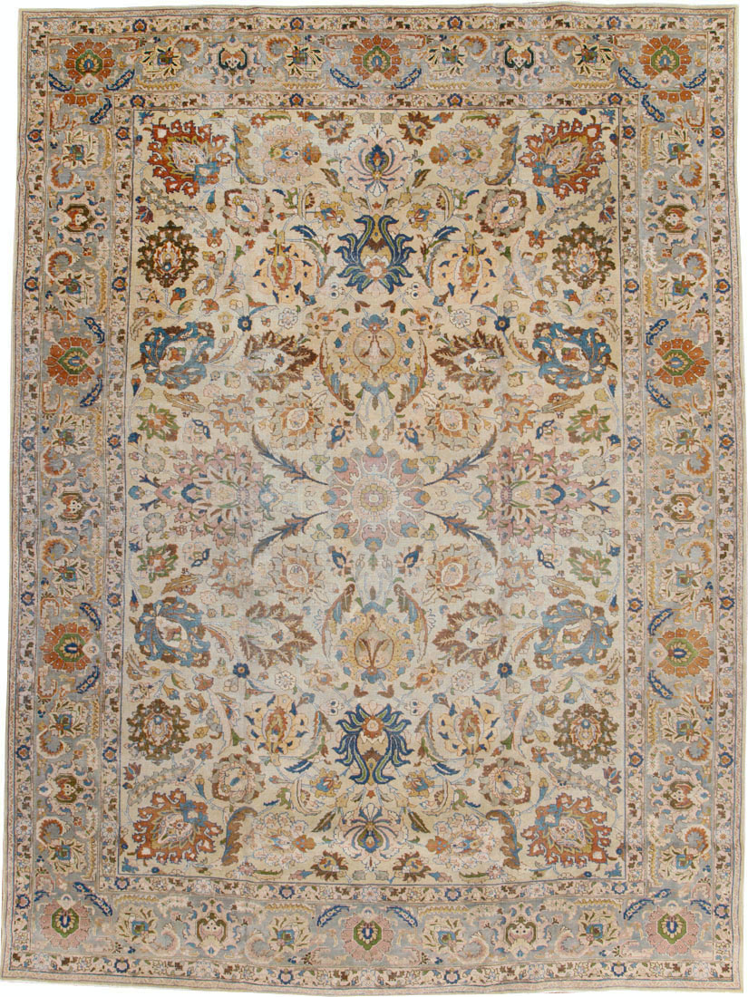 Antique Persian Tabriz Carpet, No.16672 - Staging