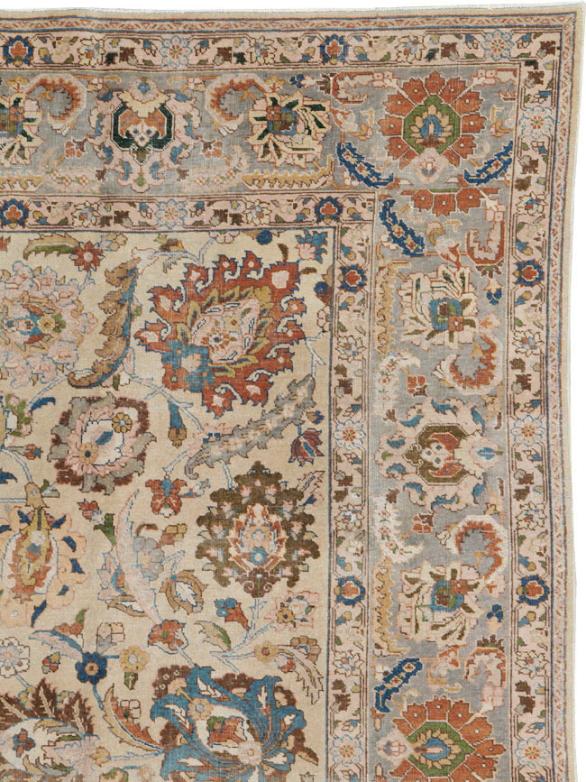 Antique Persian Tabriz Carpet, No.16672 - Staging