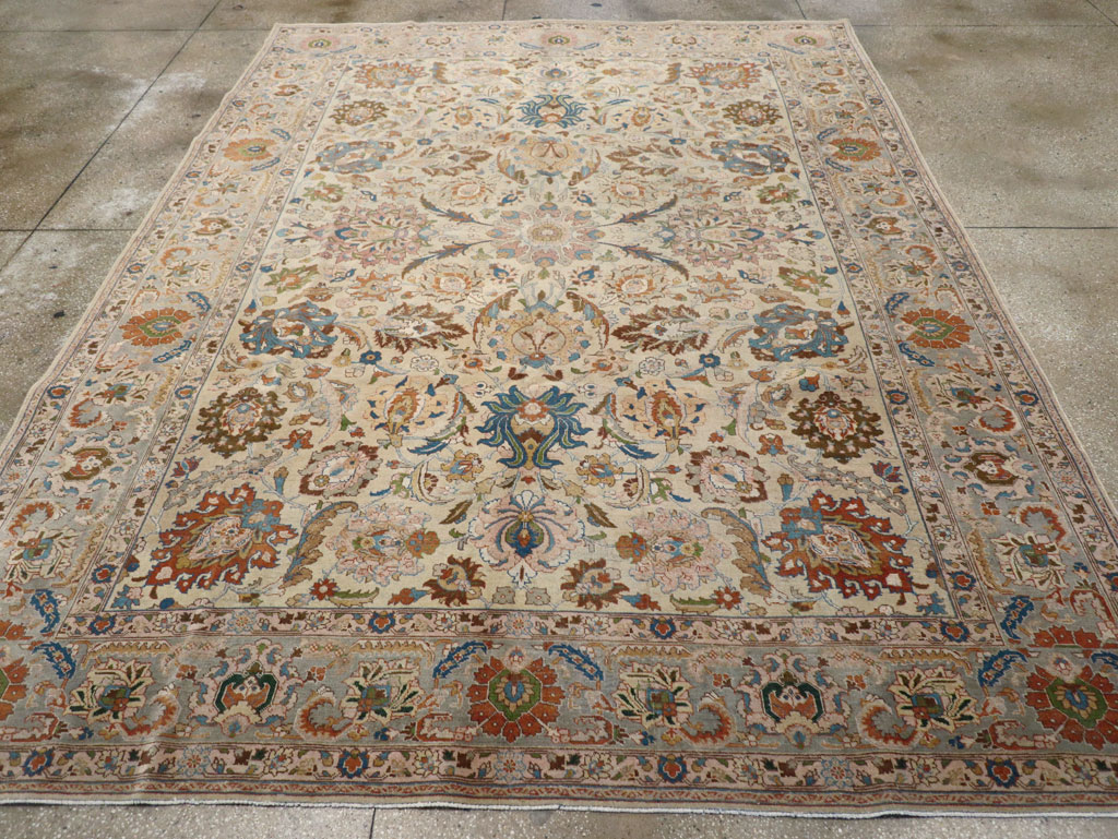 Antique Persian Tabriz Carpet, No.16672 - Staging
