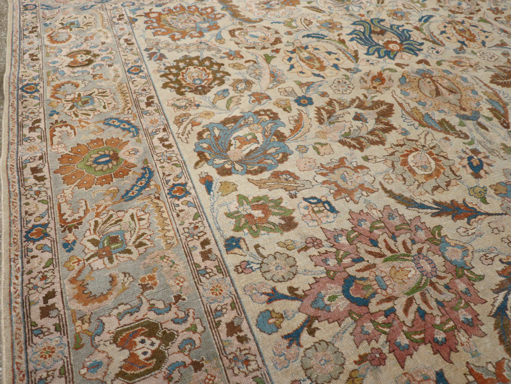 Antique Persian Tabriz Carpet, No.16672 - Staging