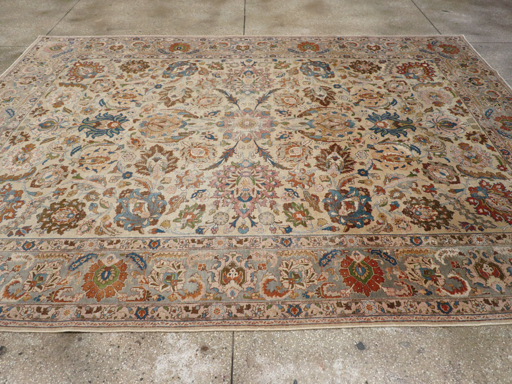 Antique Persian Tabriz Carpet, No.16672 - Staging