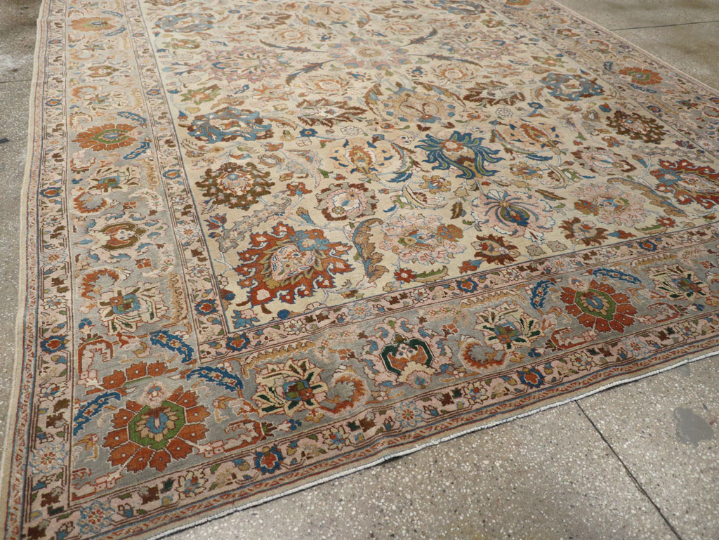 Antique Persian Tabriz Carpet, No.16672 - Staging