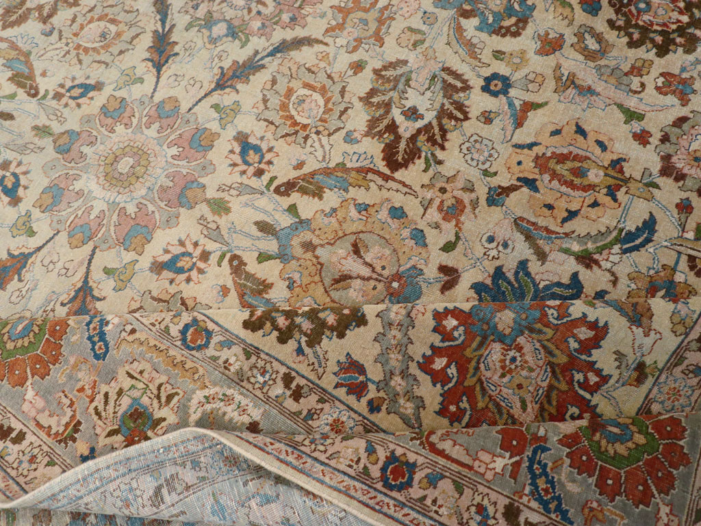 Antique Persian Tabriz Carpet, No.16672 - Staging