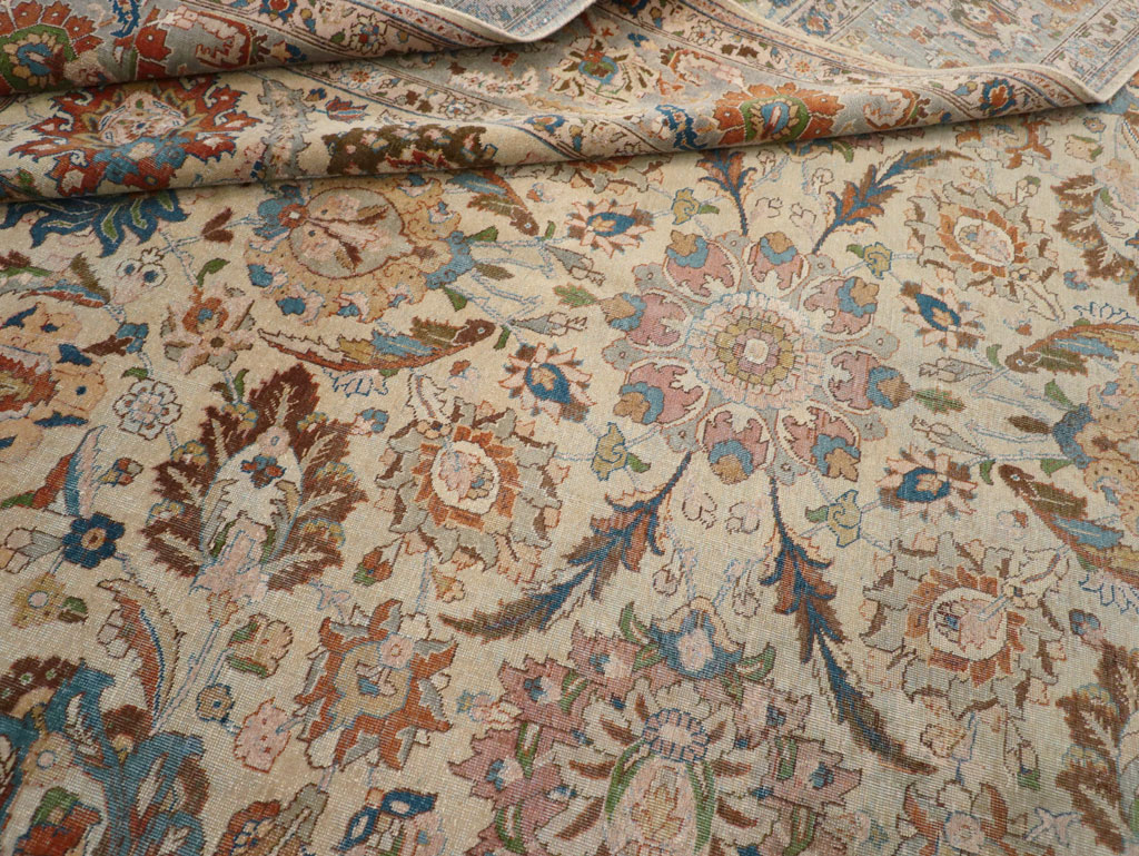 Antique Persian Tabriz Carpet, No.16672 - Staging