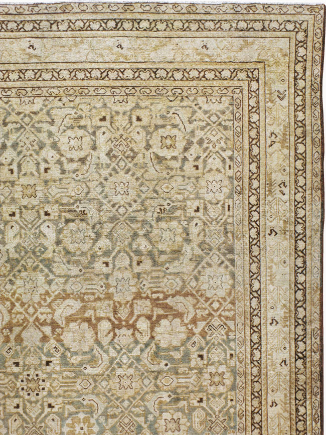 Antique Persian Malayer Carpet, No.16674 - Staging