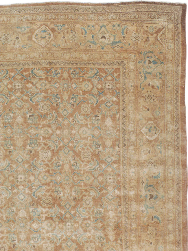 Vintage Persian Mahal Carpet, No.16681 - Staging
