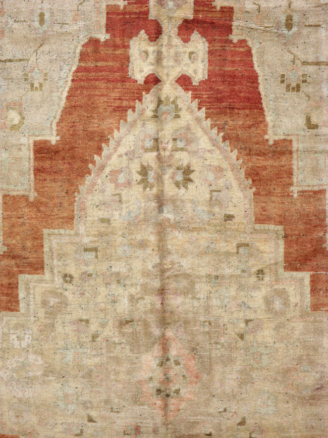 Antique Turkish Oushak Carpet, No.16688 - Staging