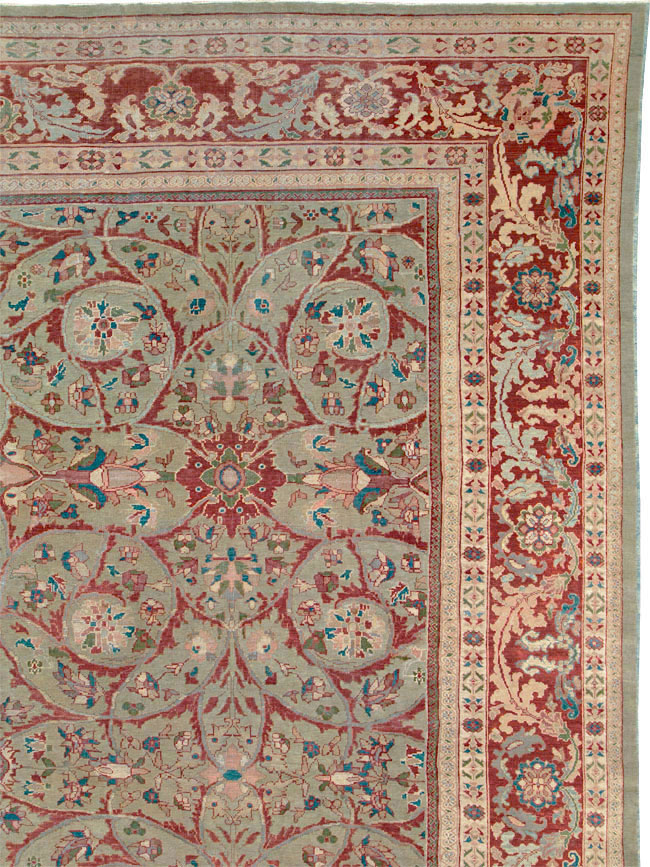 Antique Persian Sultanbad Carpet, No.16722 - Staging