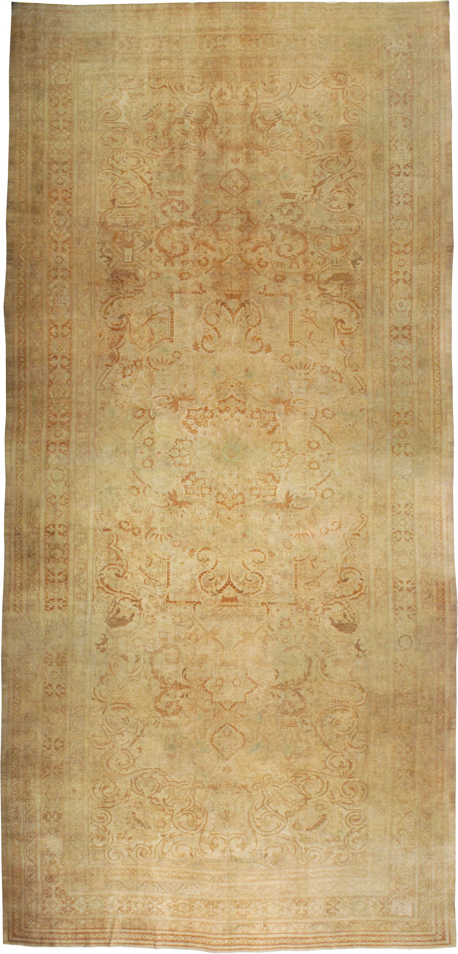 Antique Persian Mashad Carpet, No.16734 - Staging