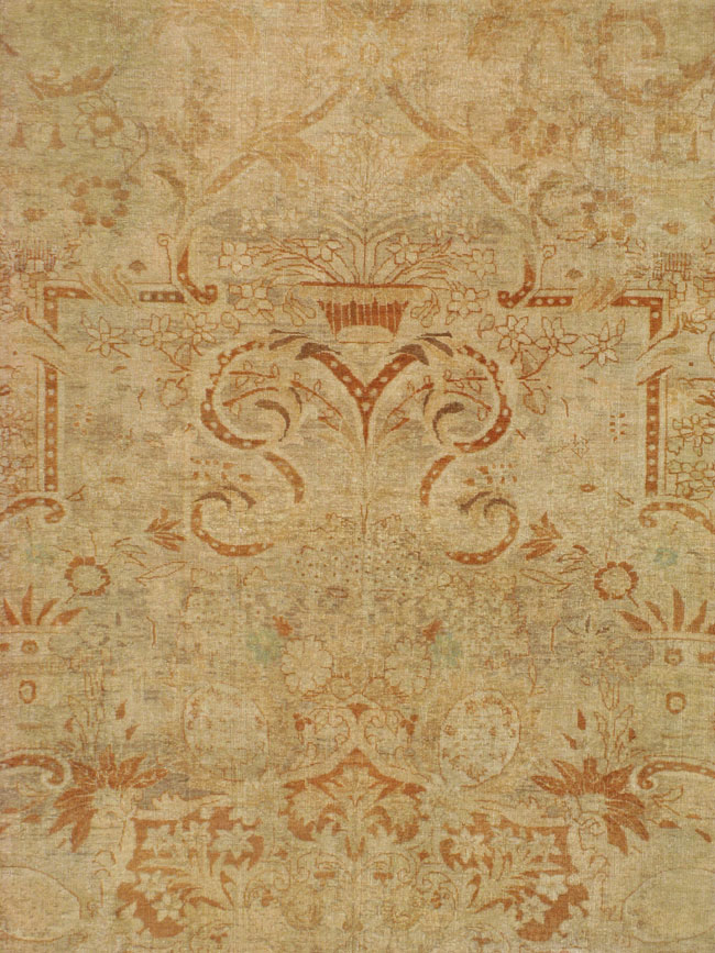 Antique Persian Mashad Carpet, No.16734 - Staging