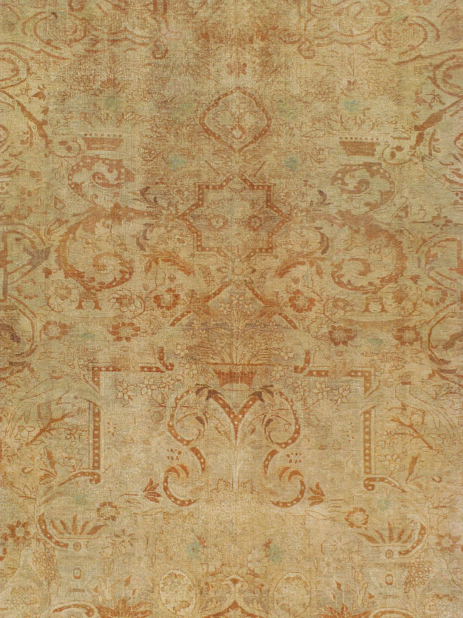 Antique Persian Mashad Carpet, No.16734 - Staging