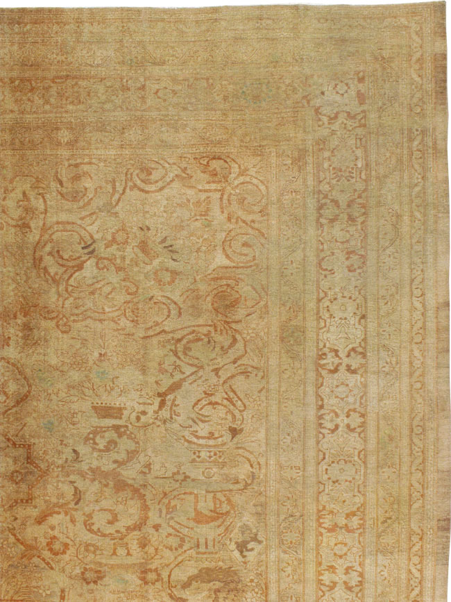 Antique Persian Mashad Carpet, No.16734 - Staging