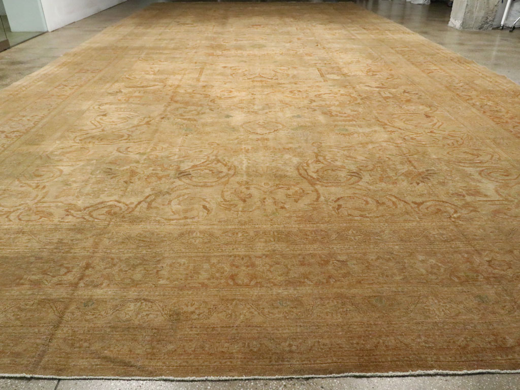 Antique Persian Mashad Carpet, No.16734 - Staging