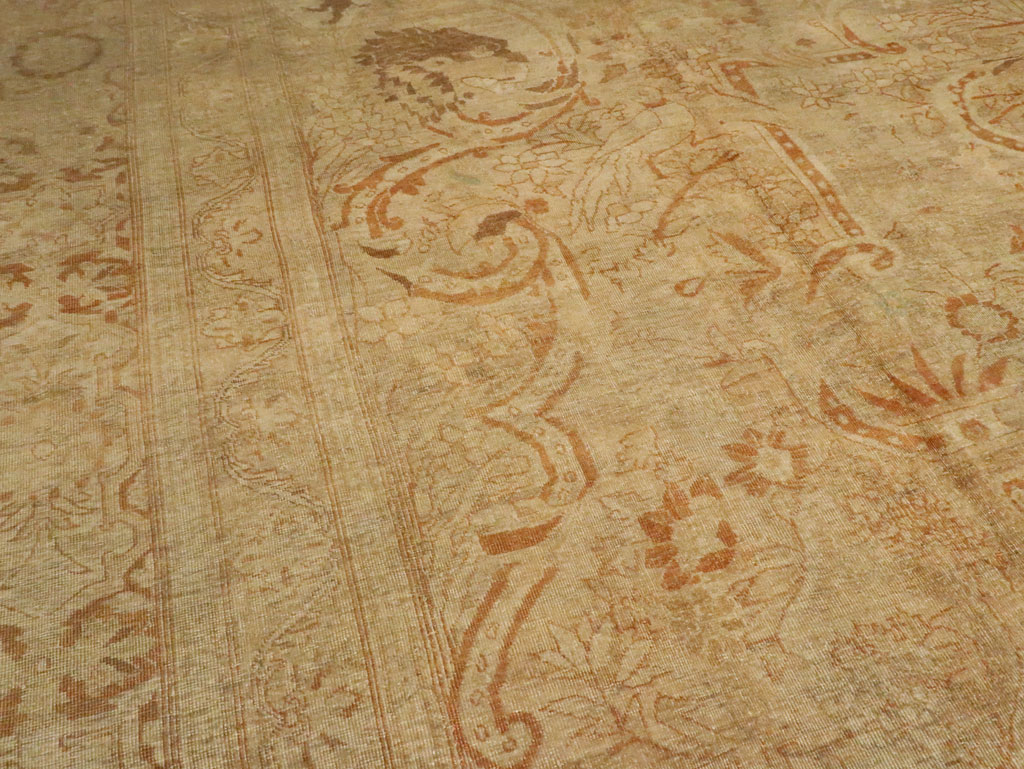 Antique Persian Mashad Carpet, No.16734 - Staging