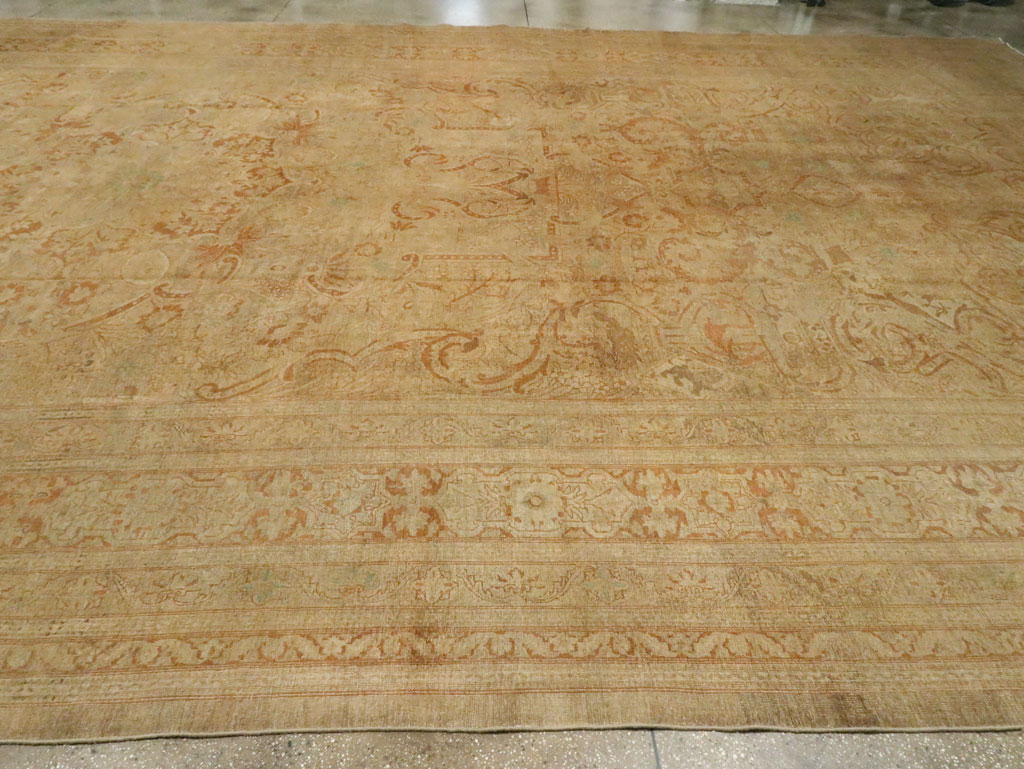 Antique Persian Mashad Carpet, No.16734 - Staging