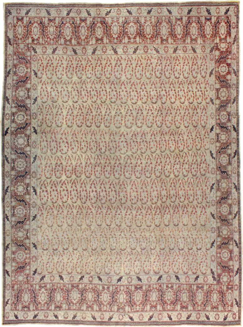 Antique Persian Tabriz Rug, No.16794 - Staging