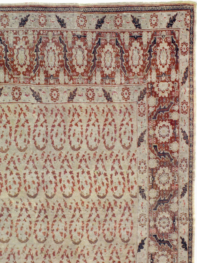 Antique Persian Tabriz Rug, No.16794 - Staging