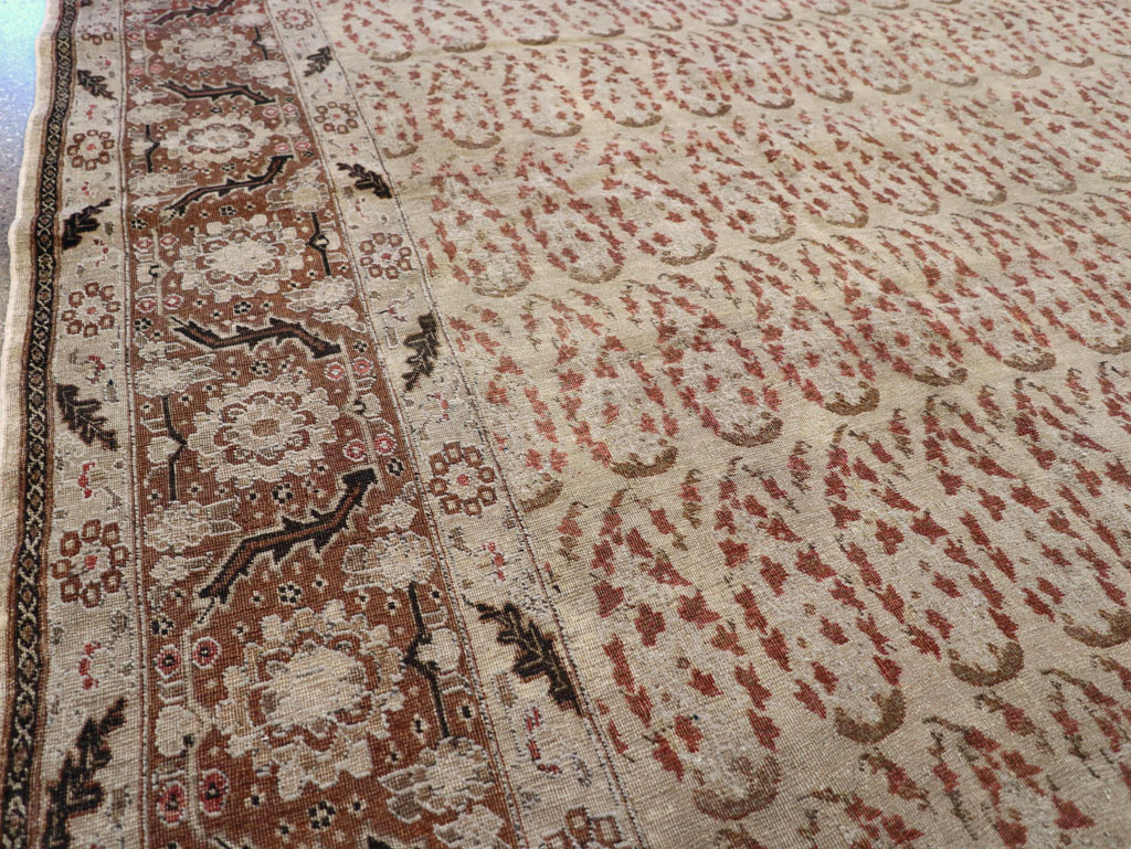 Antique Persian Tabriz Rug, No.16794 - Staging