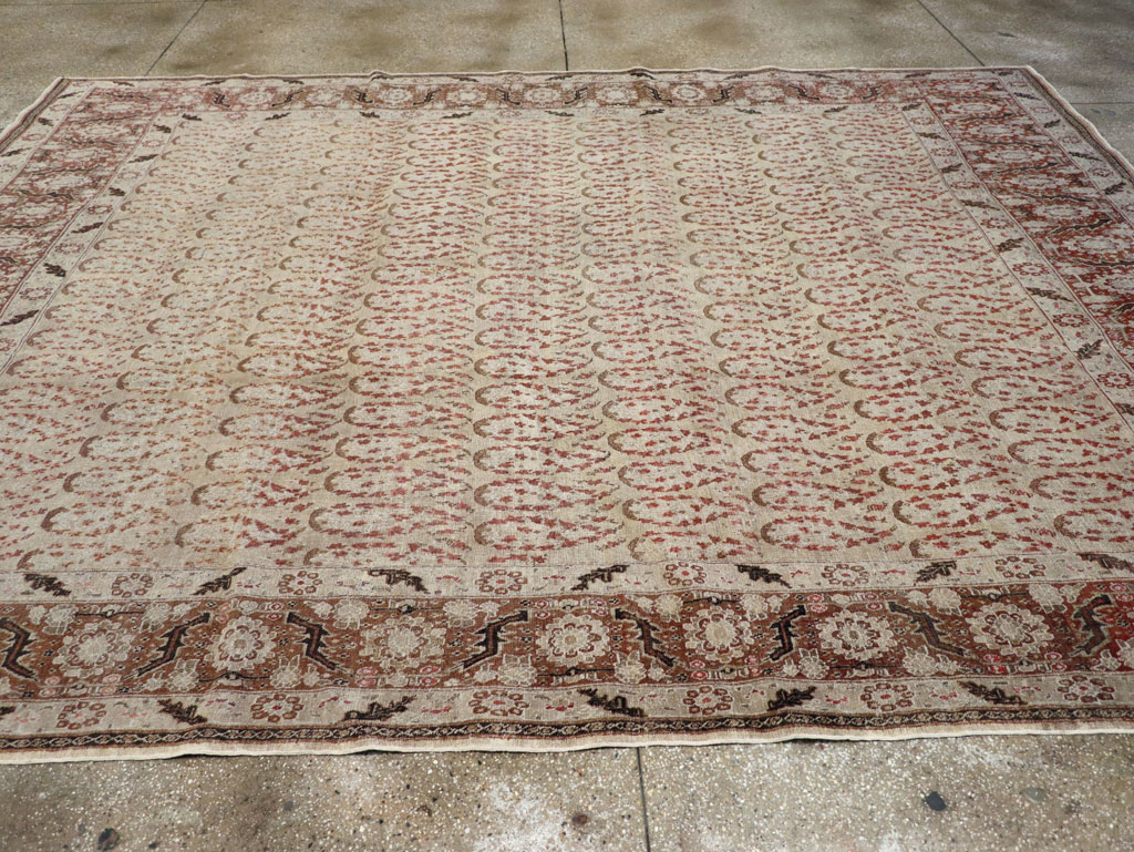 Antique Persian Tabriz Rug, No.16794 - Staging