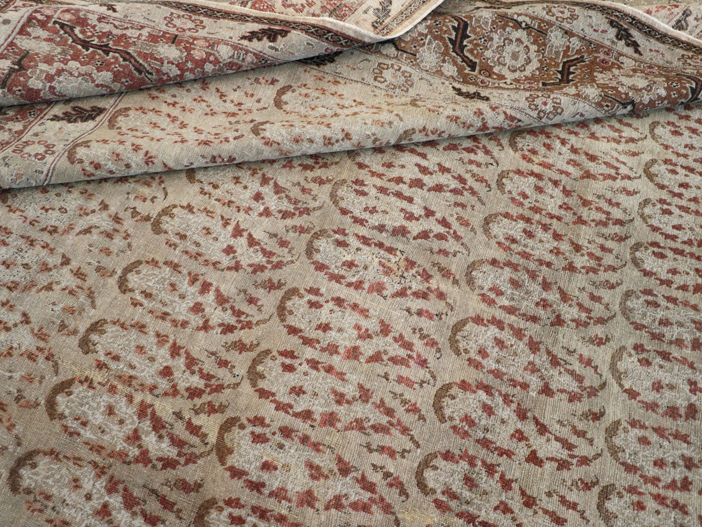 Antique Persian Tabriz Rug, No.16794 - Staging