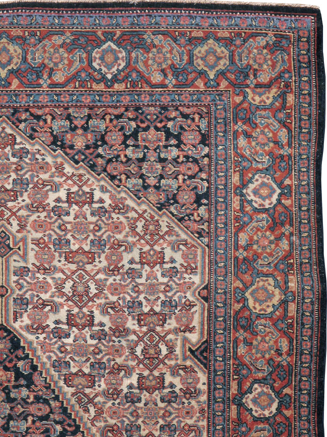 Antique Persian Senneh Rug, No.16799 - Staging