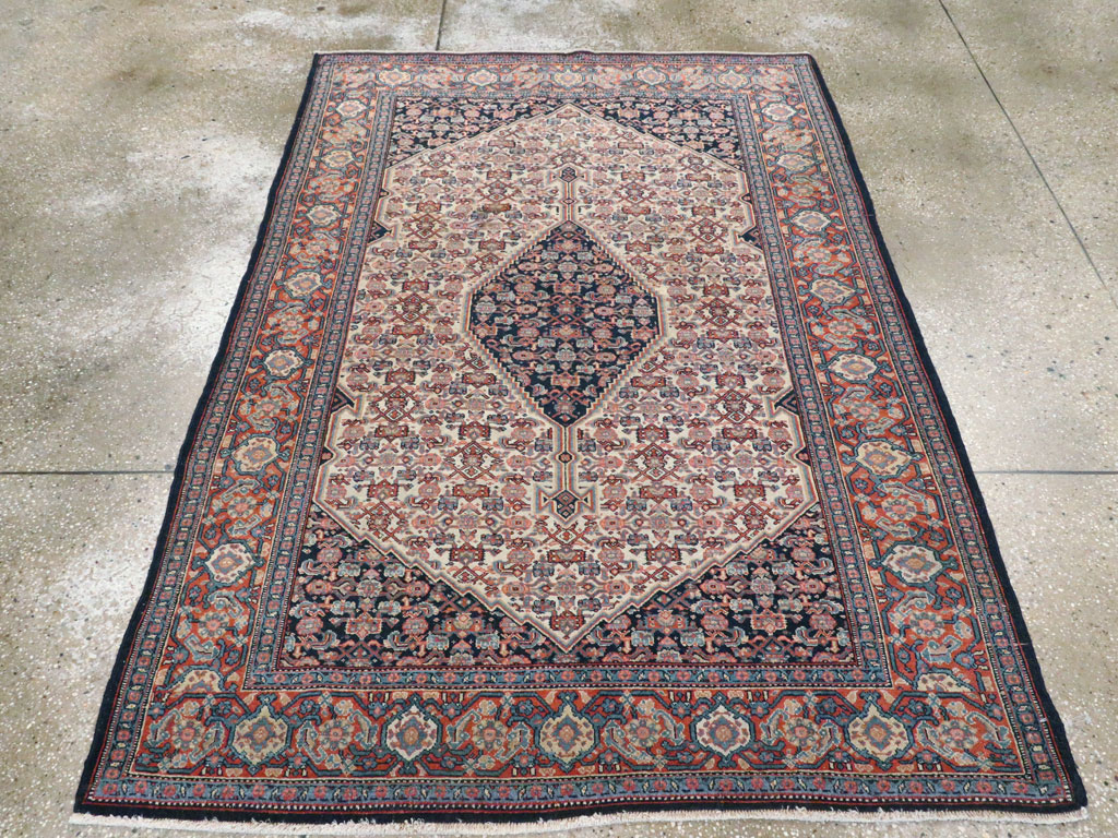 Antique Persian Senneh Rug, No.16799 - Staging
