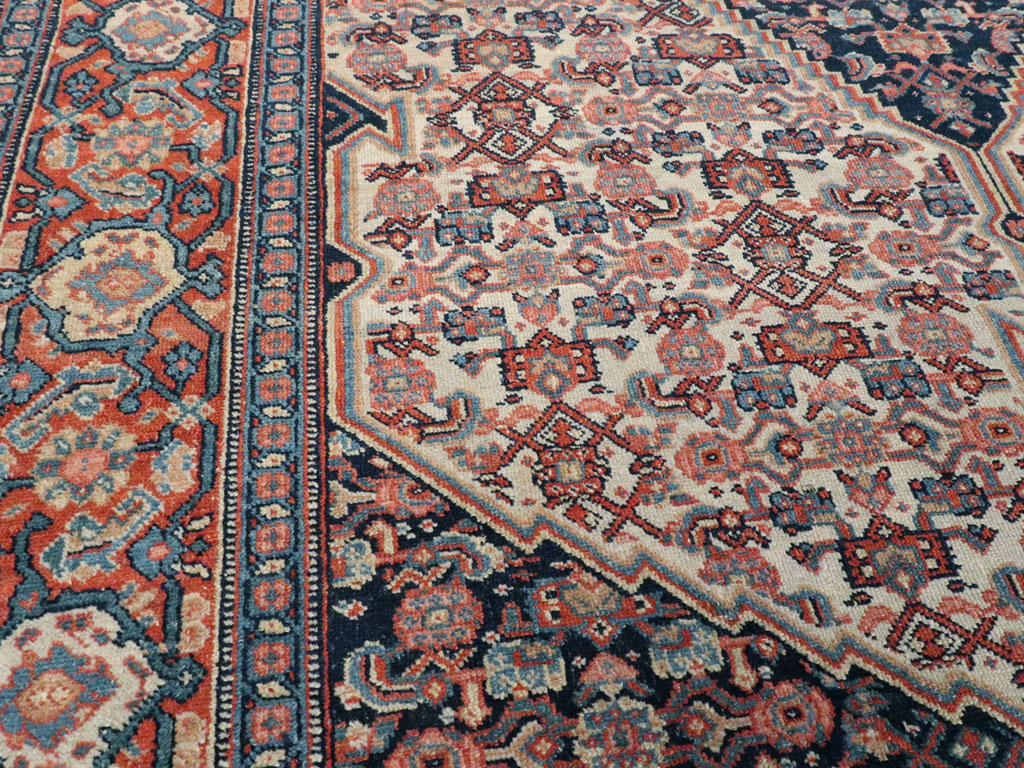 Antique Persian Senneh Rug, No.16799 - Staging