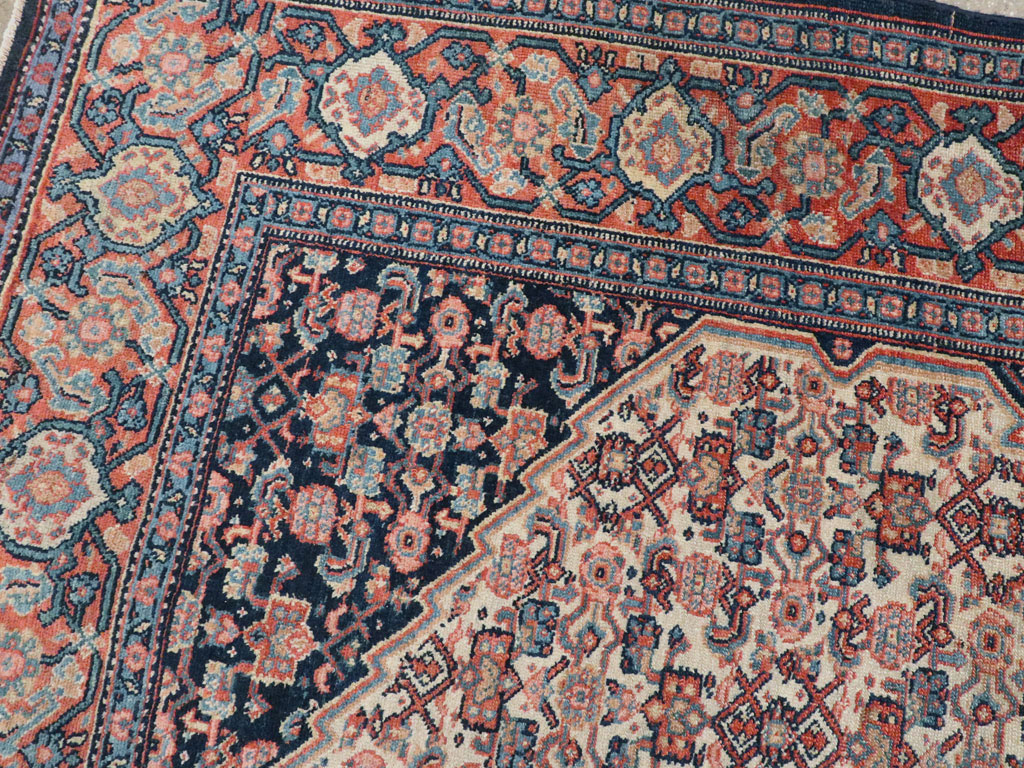 Antique Persian Senneh Rug, No.16799 - Staging