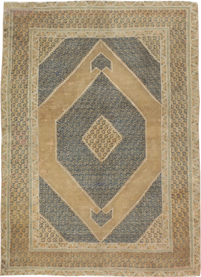 Vintage Persian Tabriz Rug, No.16800 - Staging
